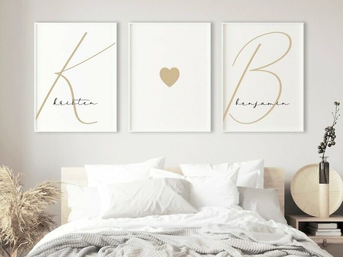 Couple Name Initials Print