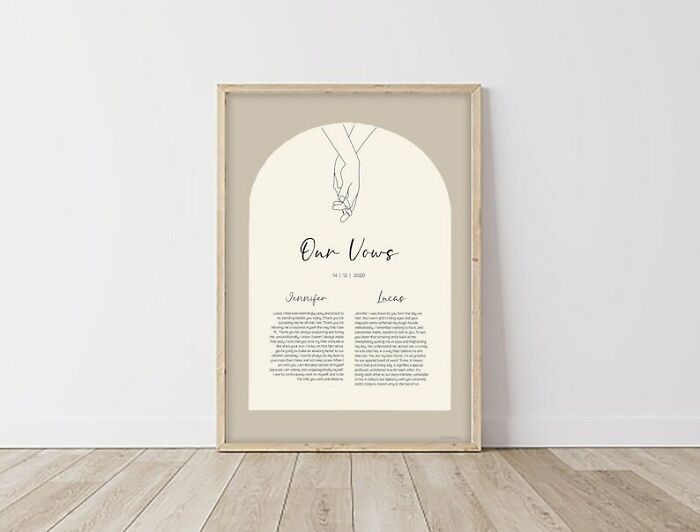 Custom Vows As A Print