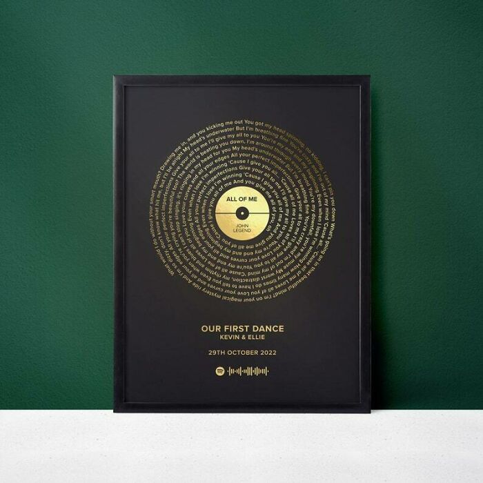 Custom Vinyl Record Foil Print