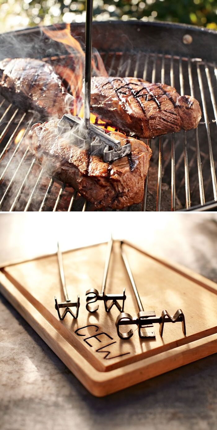 Monogrammed Steak Brand