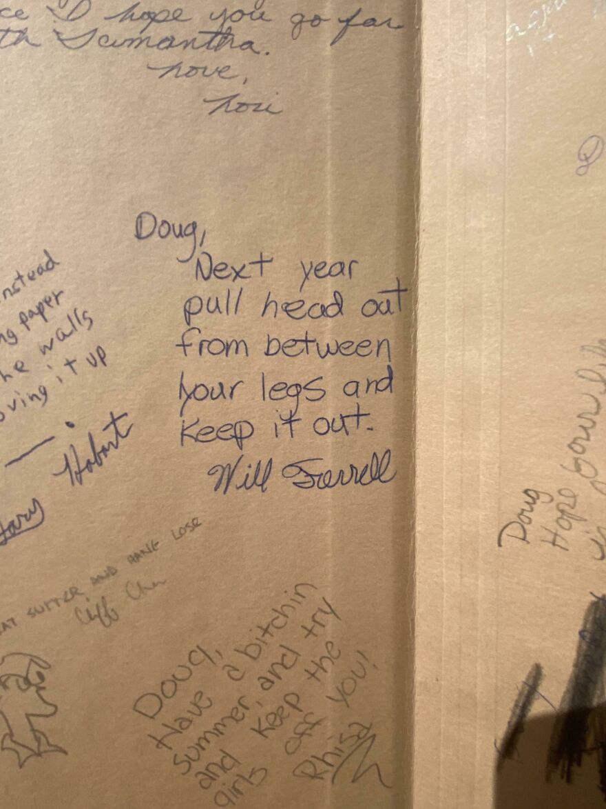 Will Ferrell's Advice To My Father In His Junior High Yearbook. They Went To School Together