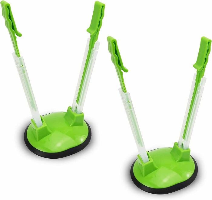 green and black Hands-Free Bag Holder