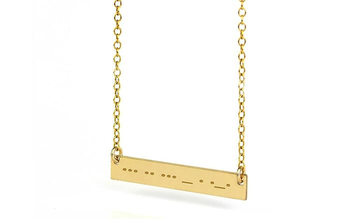 Custom Morse Code Necklace