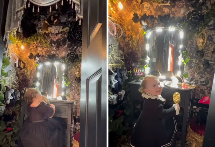 Mom Fed Up With People Saying Her Gothic Nursery Is Bad For Her Baby Starts A Satirical Series Featuring ‘Gothic Baby’