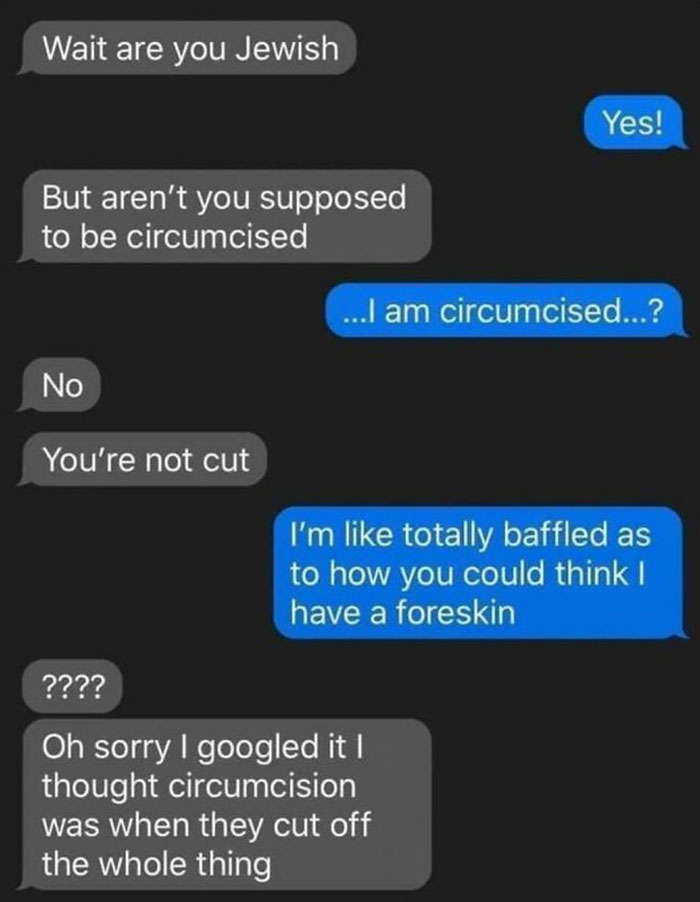 Imagine Walking Around You Whole Life Thinking It Was This