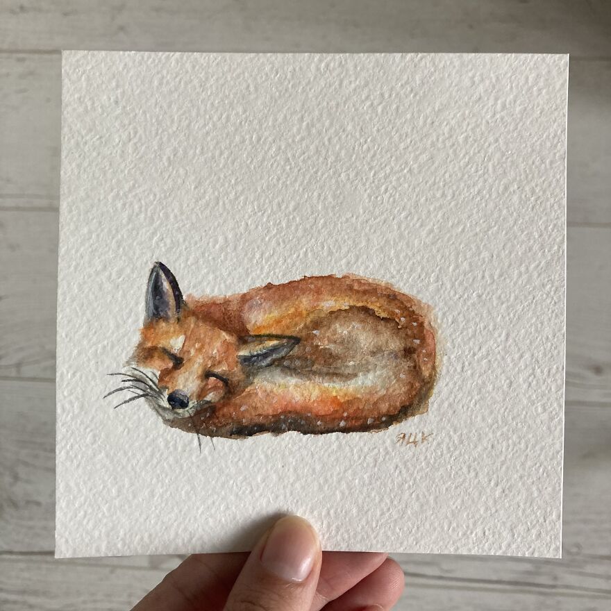 I’m An Artist And I Create Small Animal Paintings (10 Pics)