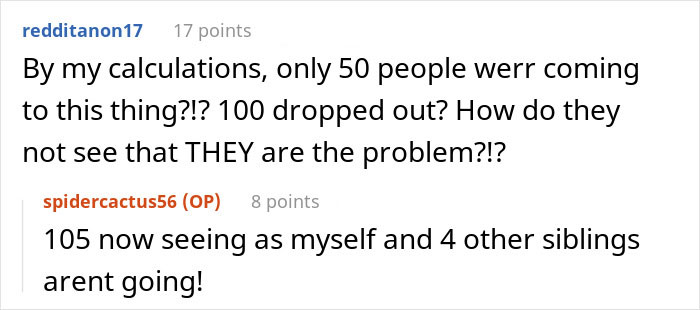 Brother Expects Guests To Pay For His Wedding, Is Shocked And Mad When They Start Dropping Out