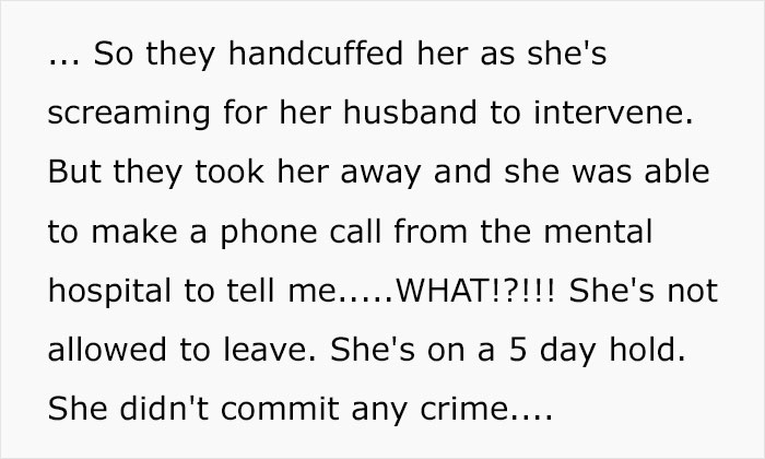 Woman Shares How Her Friend Got Arrested And Taken To A Mental Hospital After Her Work Called The Police When She Decided To Quit