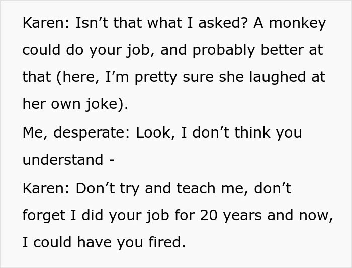 "A Monkey Could Do Your Job": Karen Manager Orders Employee To Print A Video File, Gets Fired