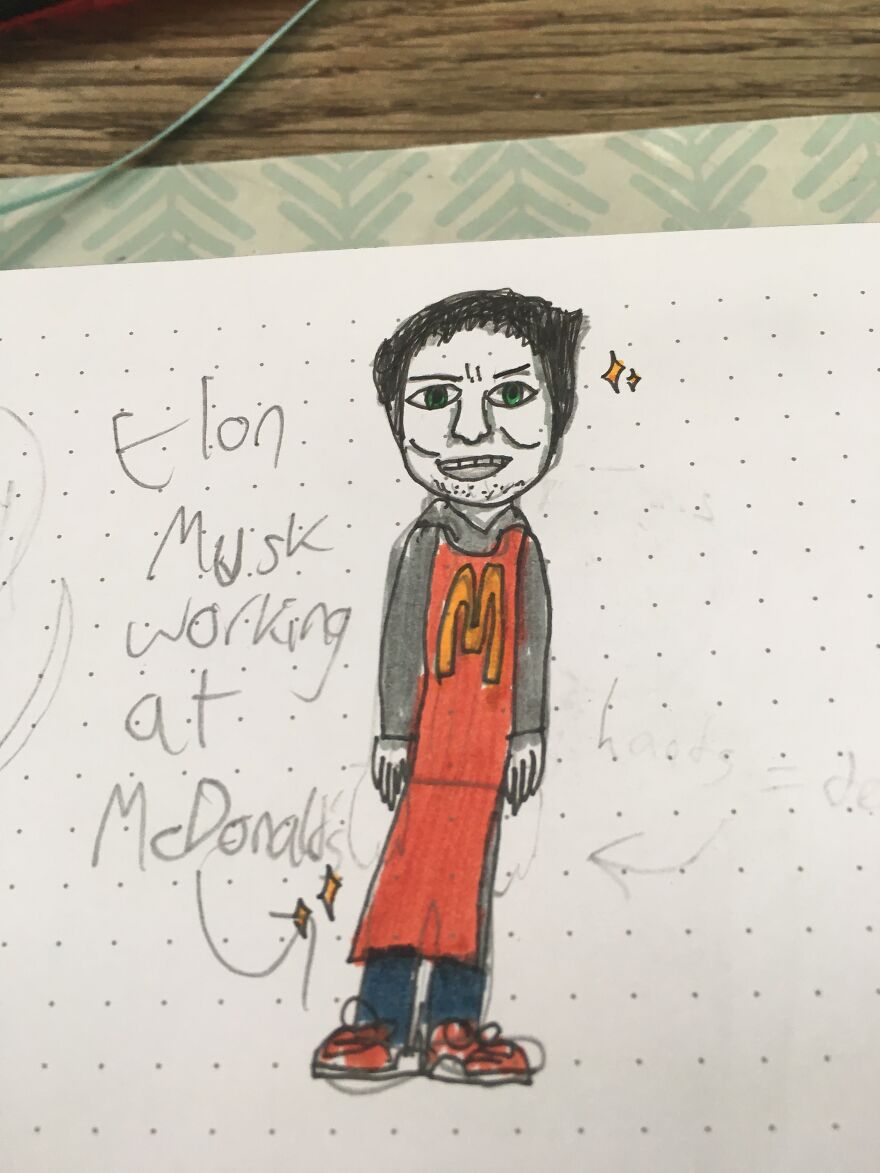 I Drew Rich Men Working At Everyday Stores