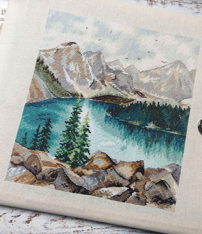 I Made This Cross Stitch Art As A Home Decoration (4 Pics)