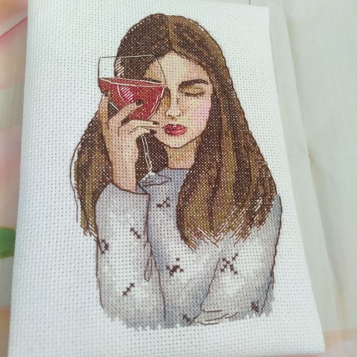 I Made This Cross Stitch Art As A Home Decoration (4 Pics)