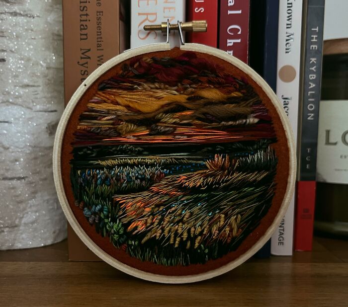 Artist Creates Moving Landscapes With Needle And Thread