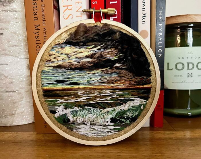 Artist Creates Moving Landscapes With Needle And Thread