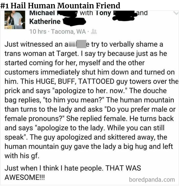 Don’t Mess With The Human Mountain Friend!