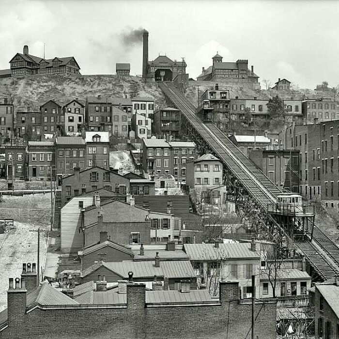 Mount Adams Incline And Price Hill Incline. Cincinnati Ohio 1906