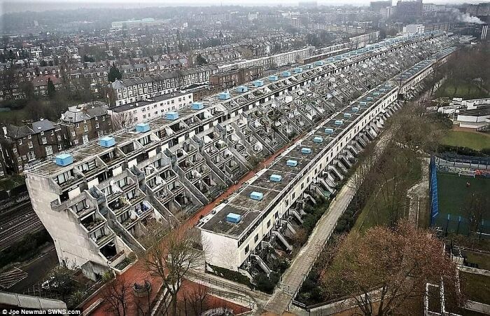 The Alexandra Road Estate In Camden, North London, Which Is Now Grade II*-Listed