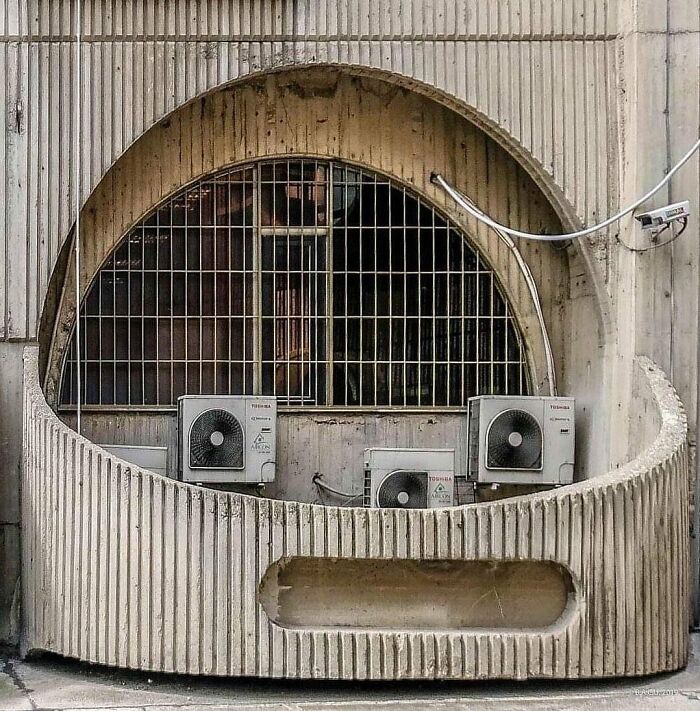 Telecommunication Office, Detail Skopje, North Macedonia 1972-74