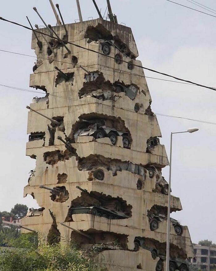 1994. The Hope For Peace (Espoir De Paix) Monument Is A Monument In Yarze, Lebanon