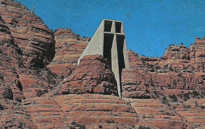 Chapel Of The Holy Cross Was Built Between 1955-1956 In Sedona, Arizona, USA By Marguerite Brunswig Staude