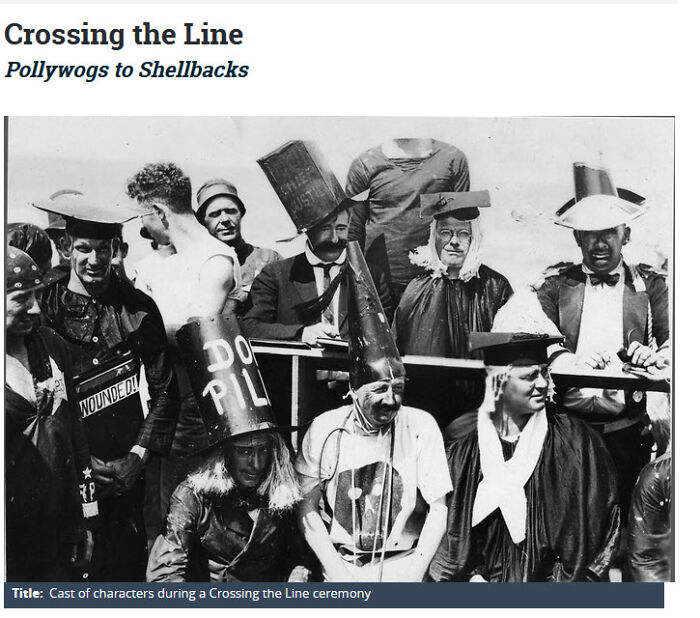 Air Force Capt. Personally Offended By Navy Ship Crossing The Line Ceremony. "This Is The 20th Century, Not The 18th"