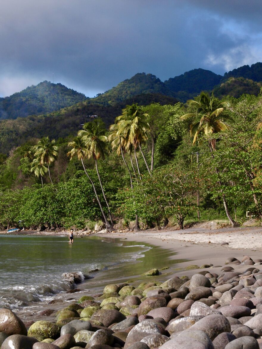 A Popular Beach In Portsmouth, Dominica