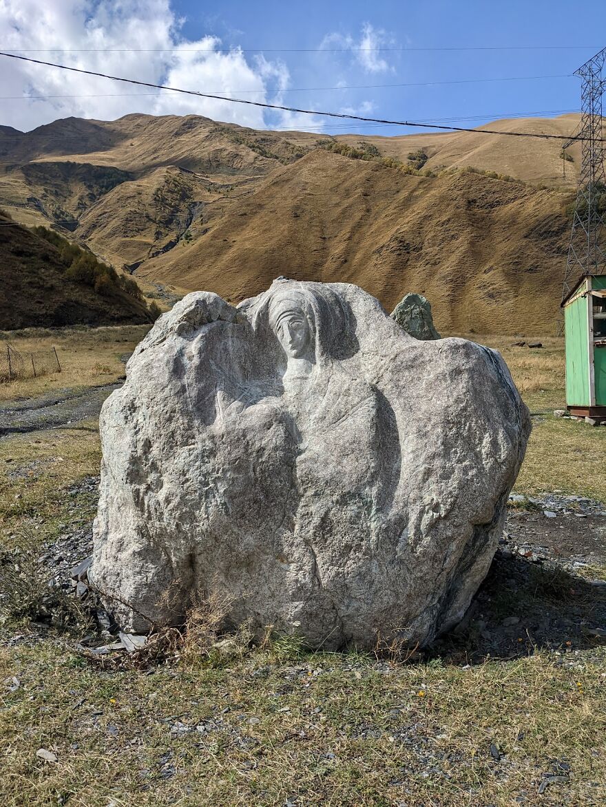 Gigantic Faces From Sno Valley Sculptures