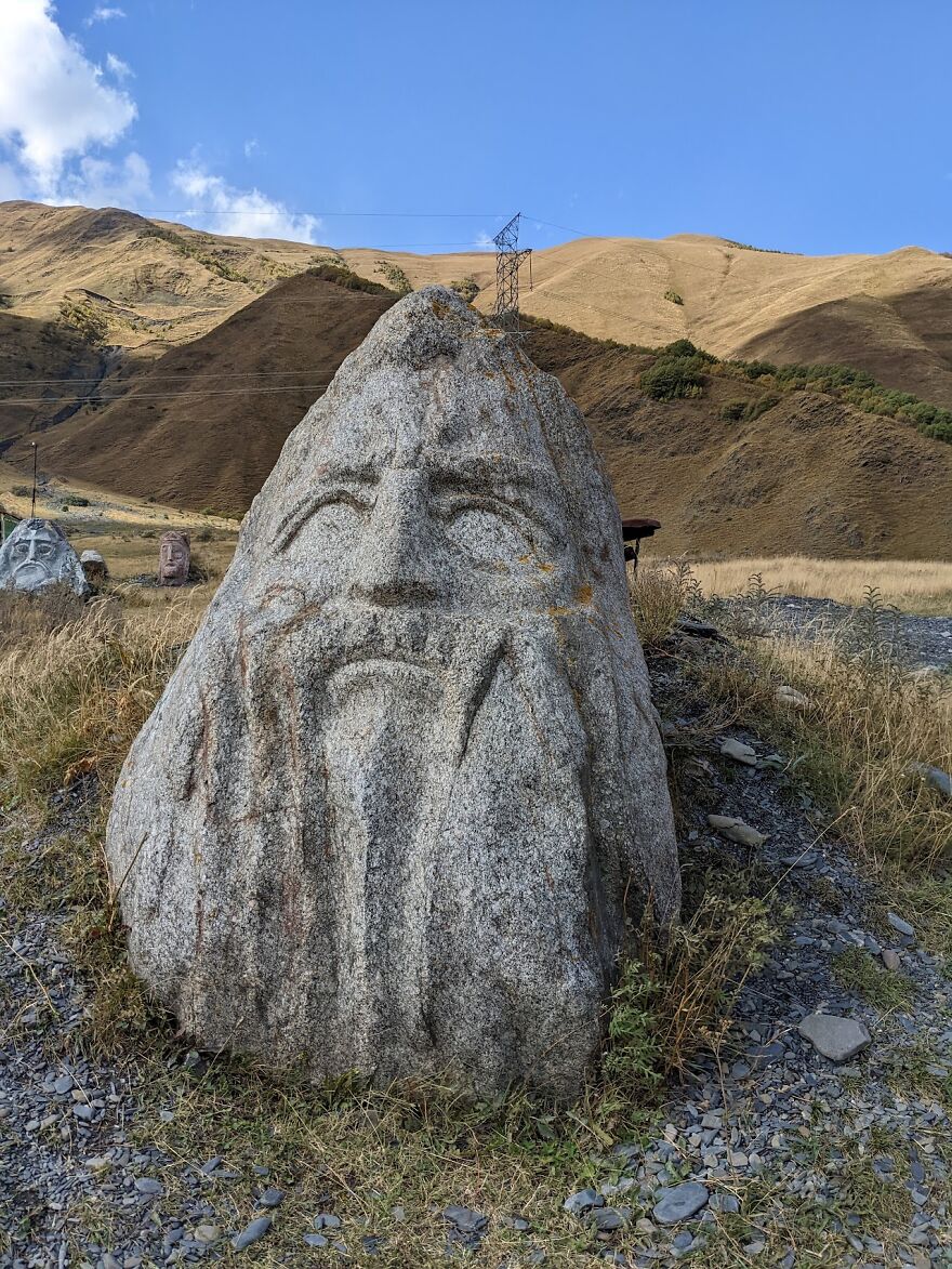 Gigantic Faces From Sno Valley Sculptures