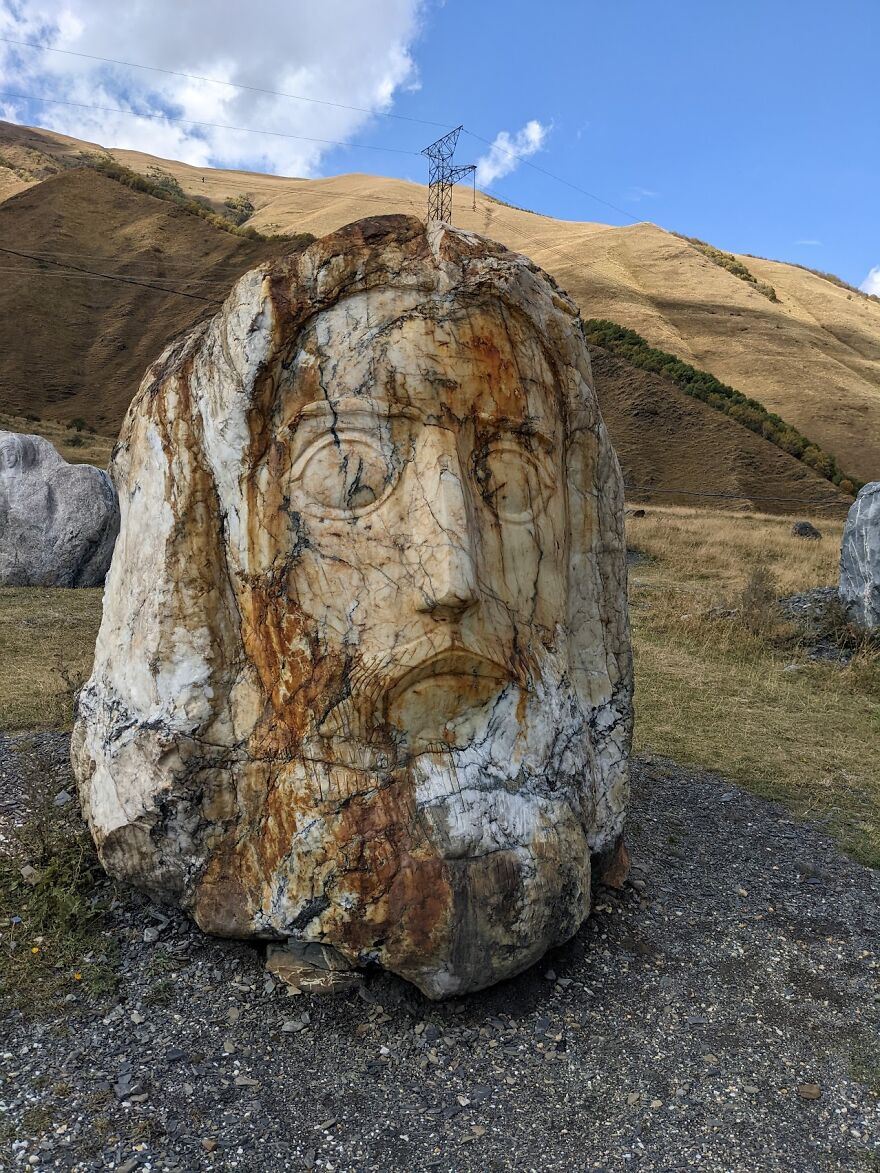 Gigantic Faces From Sno Valley Sculptures
