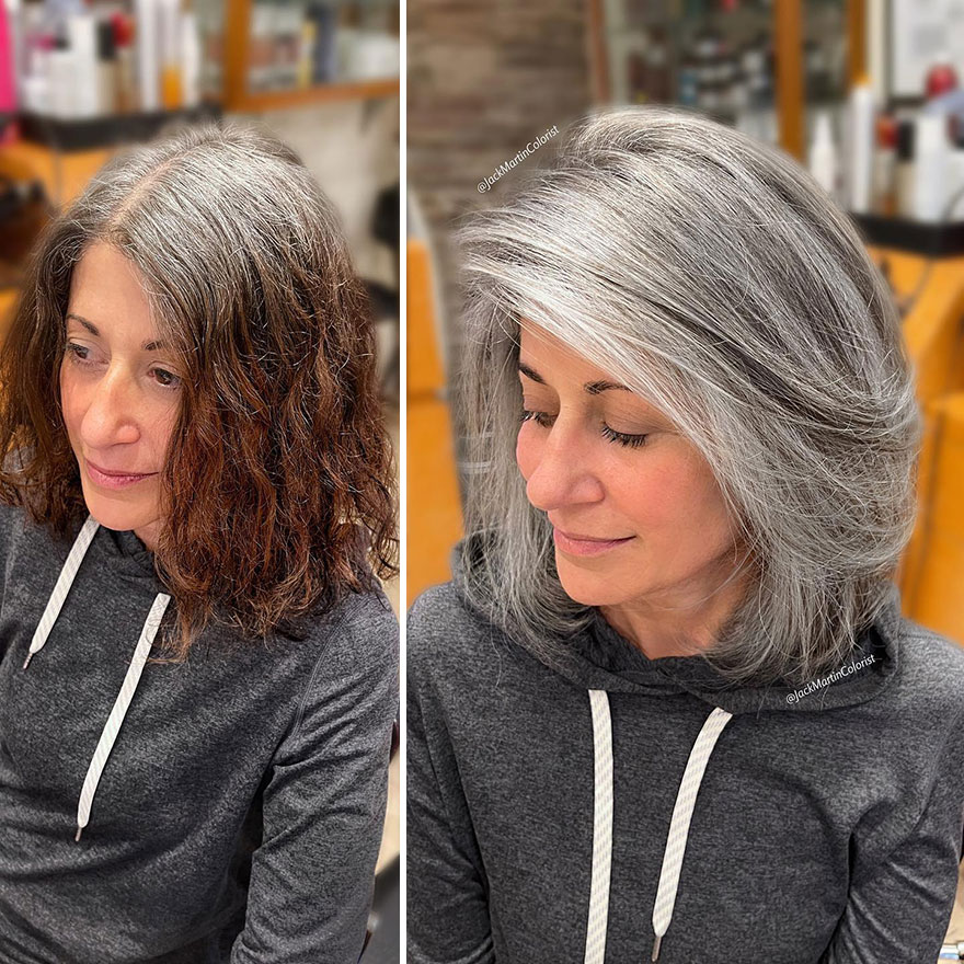 Hairdresser Refuses To Color White Strands And Creates Gray Queens (New Pics)