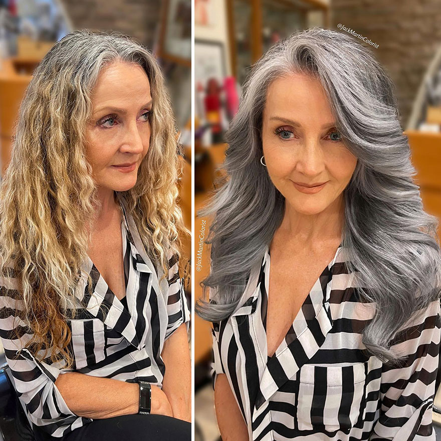 Hairdresser Refuses To Color White Strands And Creates Gray Queens (New Pics)