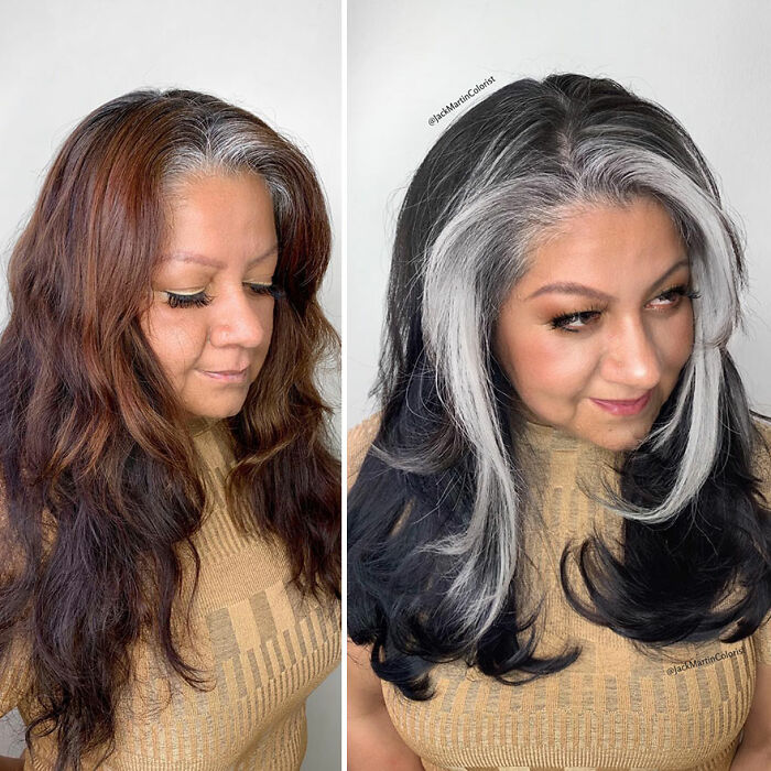 Celebrity Colorist Helps Women To Stop Covering Their Grey Roots And Embrace Their Natural Hair (35 New Pics)