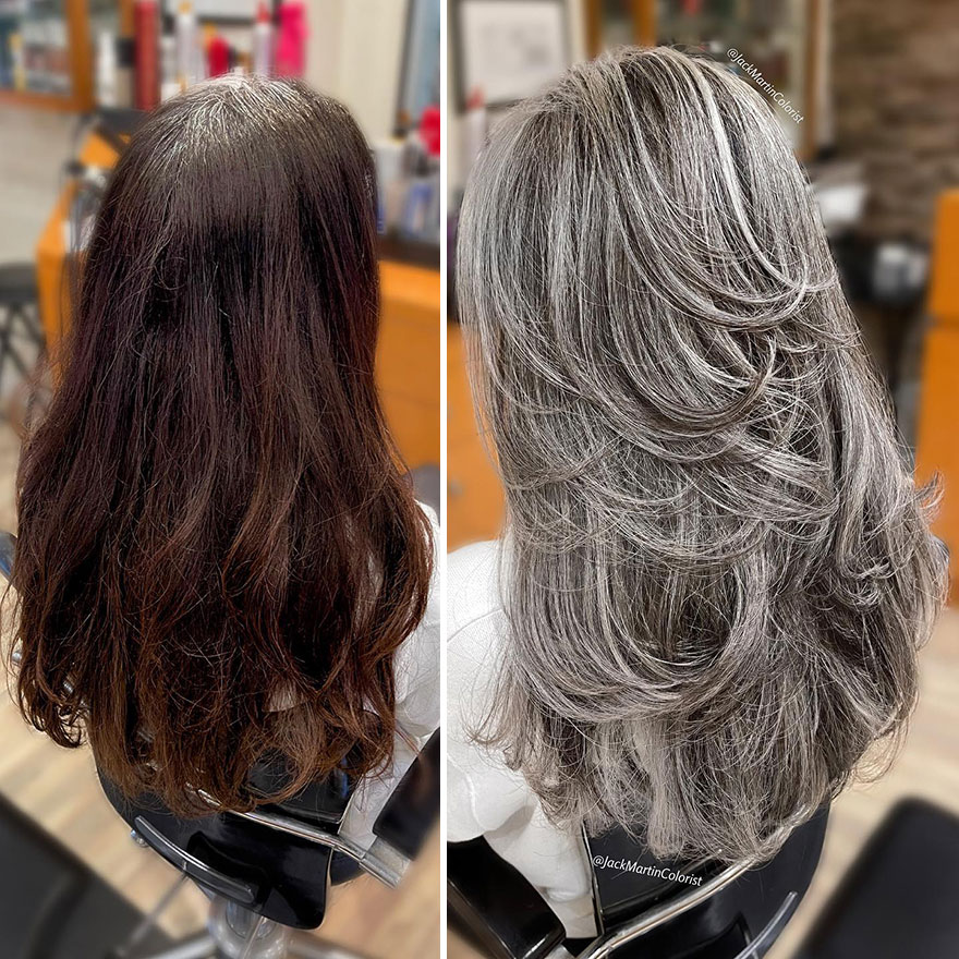Hairdresser Refuses To Color White Strands And Creates Gray Queens (New Pics)