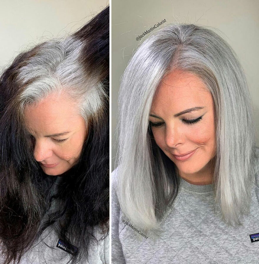Hairdresser Refuses To Color White Strands And Creates Gray Queens (New Pics)