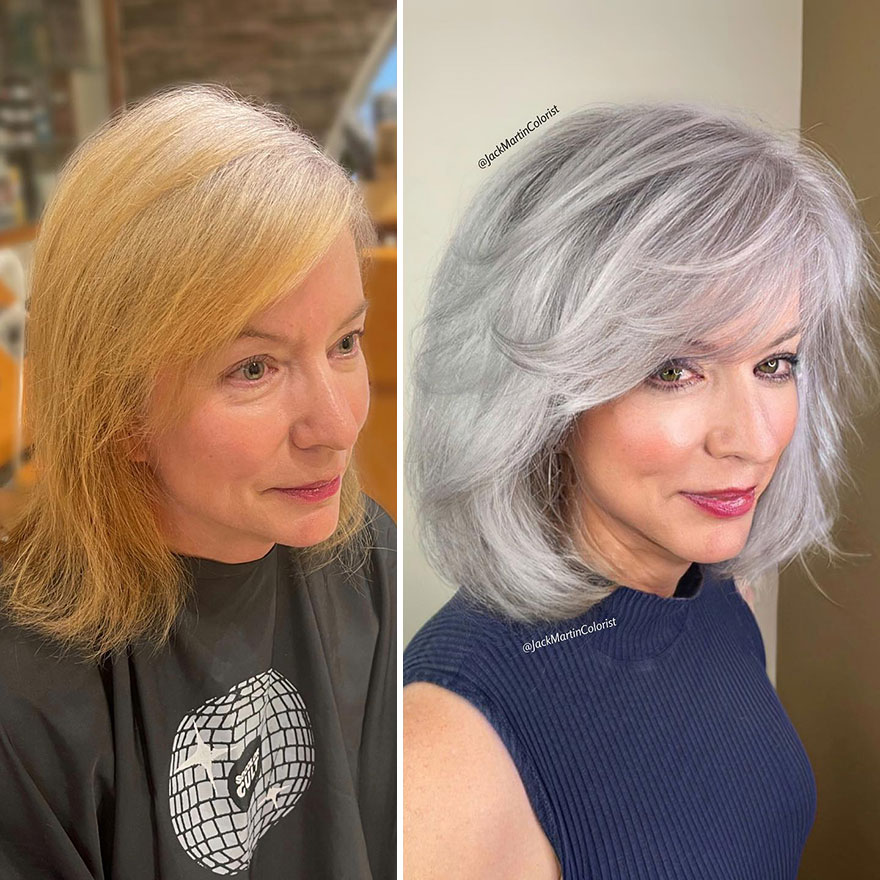 Hairdresser Refuses To Color White Strands And Creates Gray Queens (New Pics)