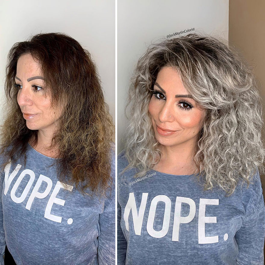 Hairdresser Refuses To Color White Strands And Creates Gray Queens (New Pics)