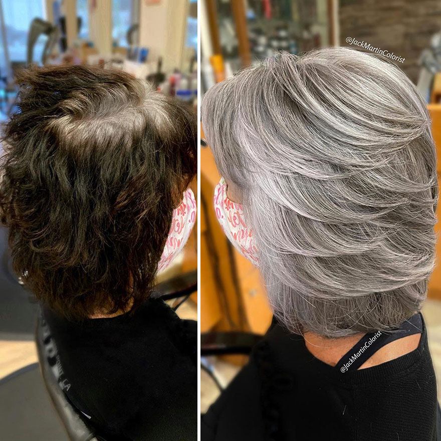 Hairdresser Refuses To Color White Strands And Creates Gray Queens (New Pics)
