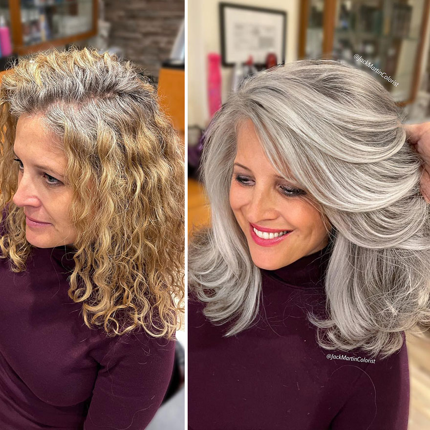 Hairdresser Refuses To Color White Strands And Creates Gray Queens (New Pics)