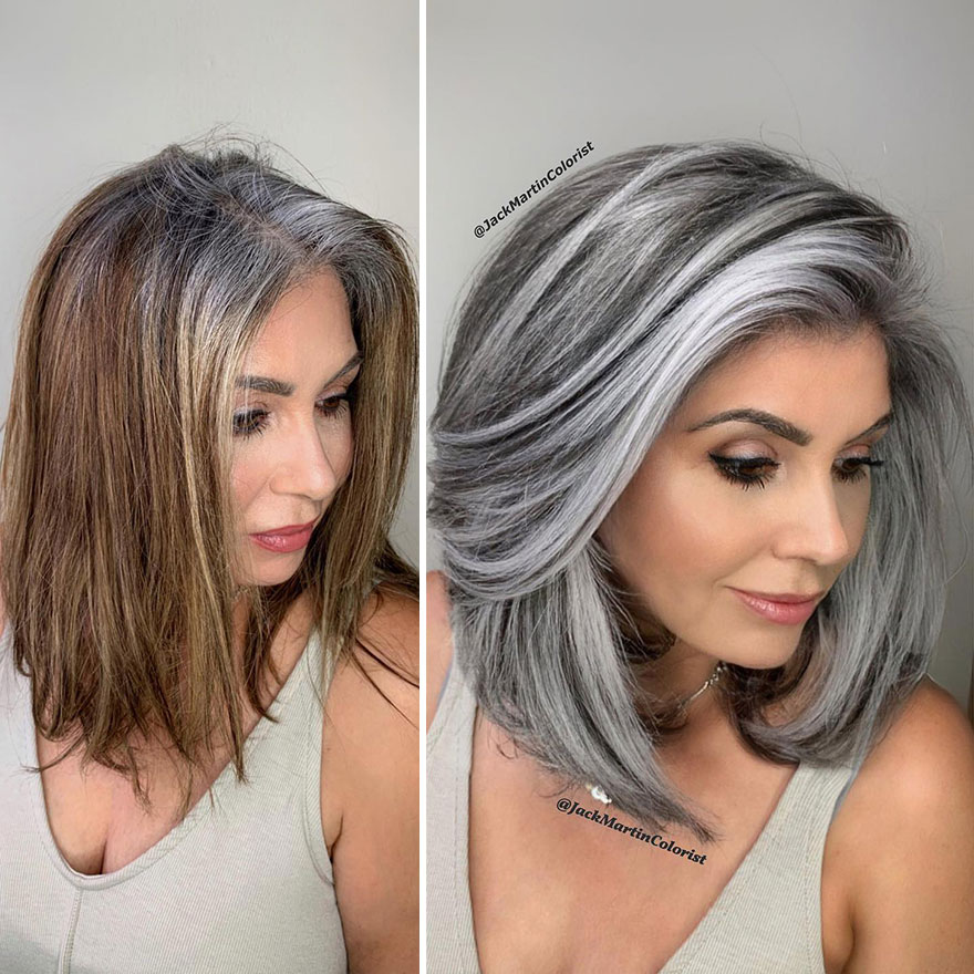 Hairdresser Refuses To Color White Strands And Creates Gray Queens (New Pics)