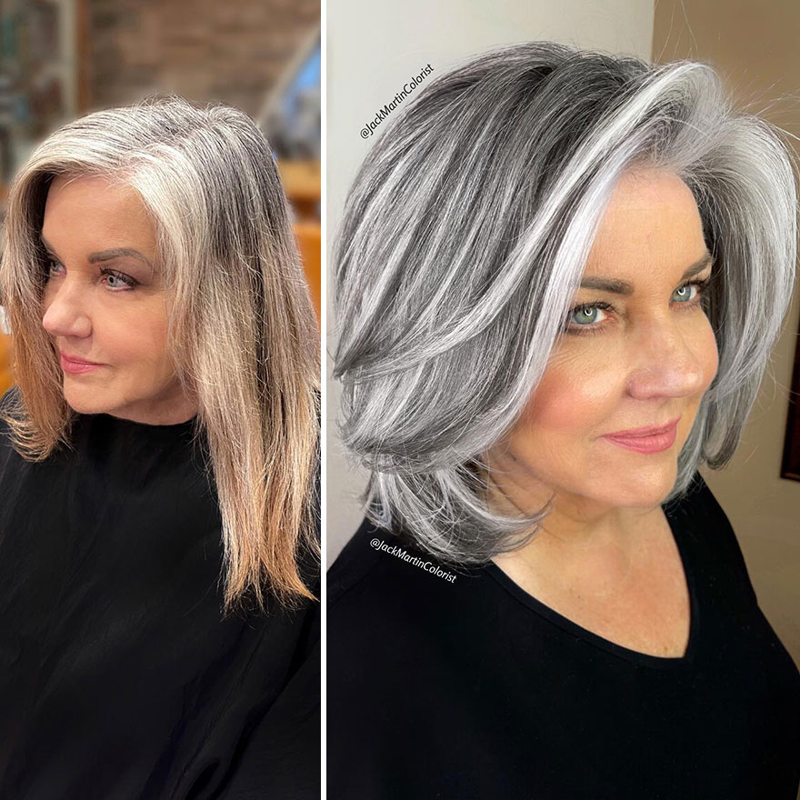 Hairdresser Refuses To Color White Strands And Creates Gray Queens (New Pics)