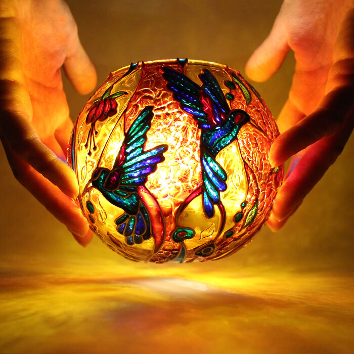 Glass Painting Has Been My Passion For 10 Years Already (4 Pics)