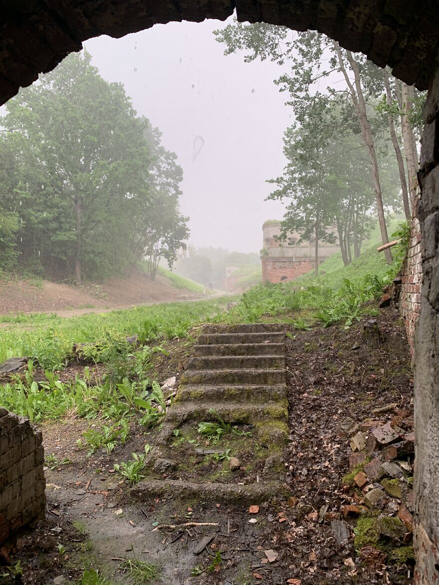 Stormy Summer. The Storm Came From Nowhere. This View And These Stairsfilled Me With Knowledge, Of How Powerful Nature Is. It Always Takes Back What Belongs To It: It's Just A Matter Of Time