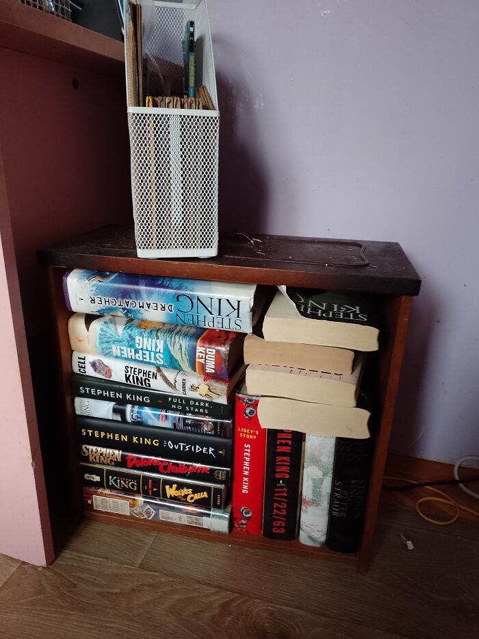 An Old Drawer For Some Of My Stephen King's Books
