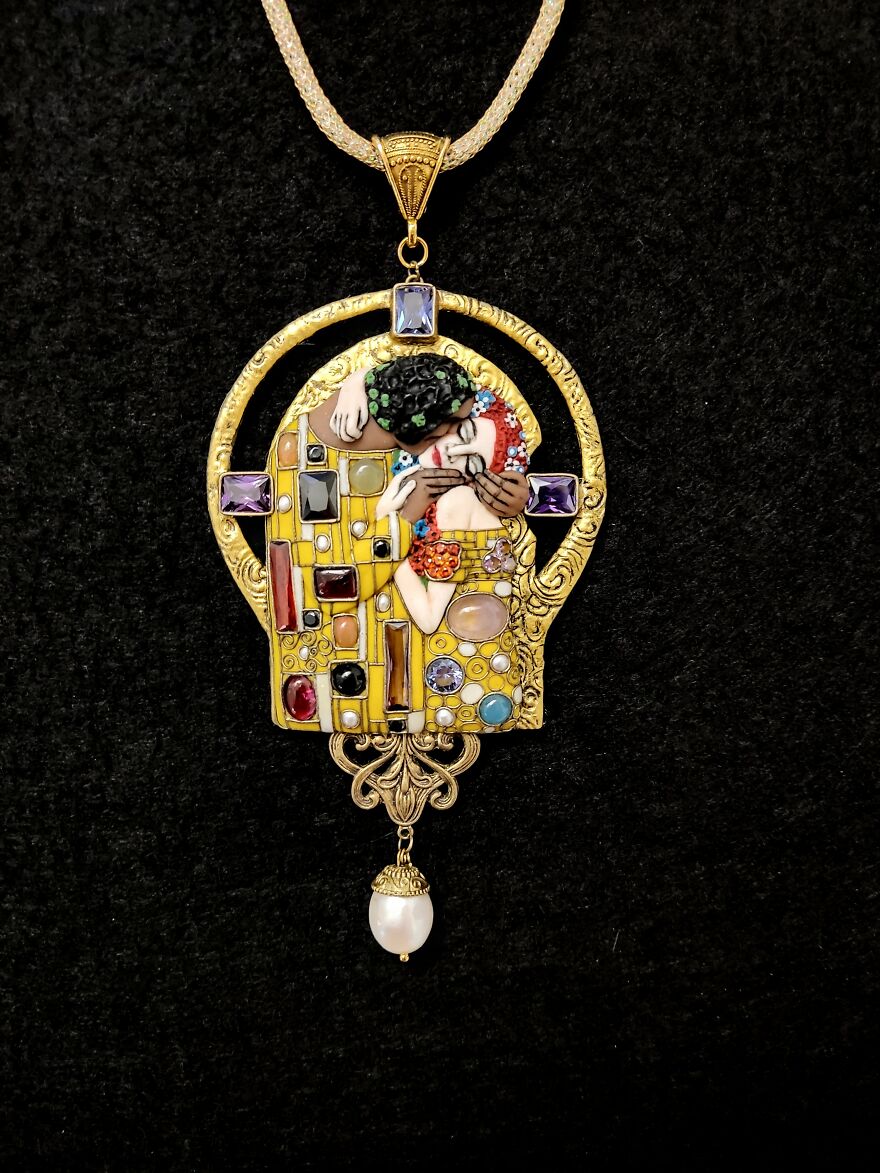 My New Product. Necklace "Klimt. Kiss" My New Product. Necklace "Klimt. Kiss"
