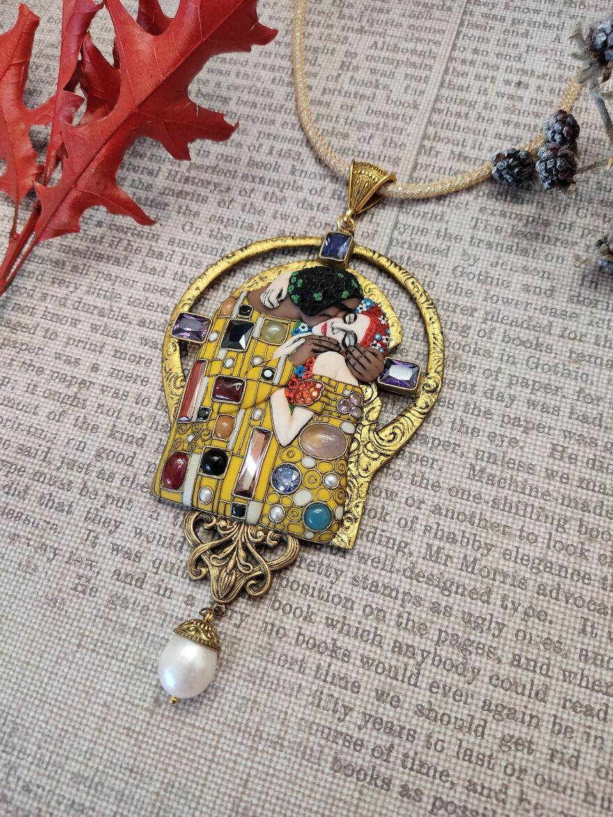 My New Product. Necklace "Klimt. Kiss" My New Product. Necklace "Klimt. Kiss"
