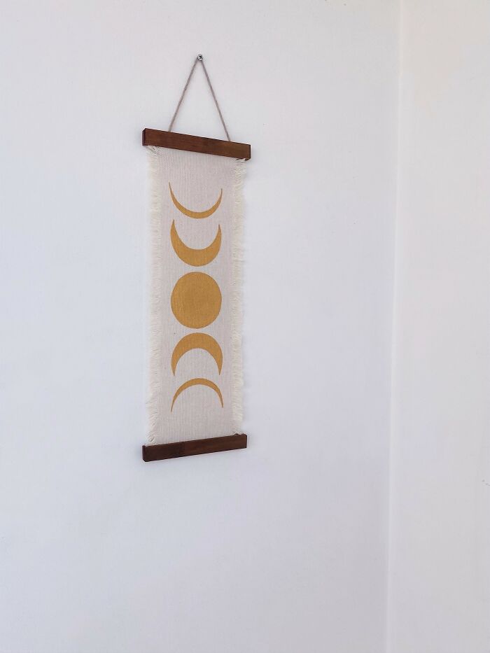 This Is How I Make Wall Hangings With Moon Phases (9 Pics)