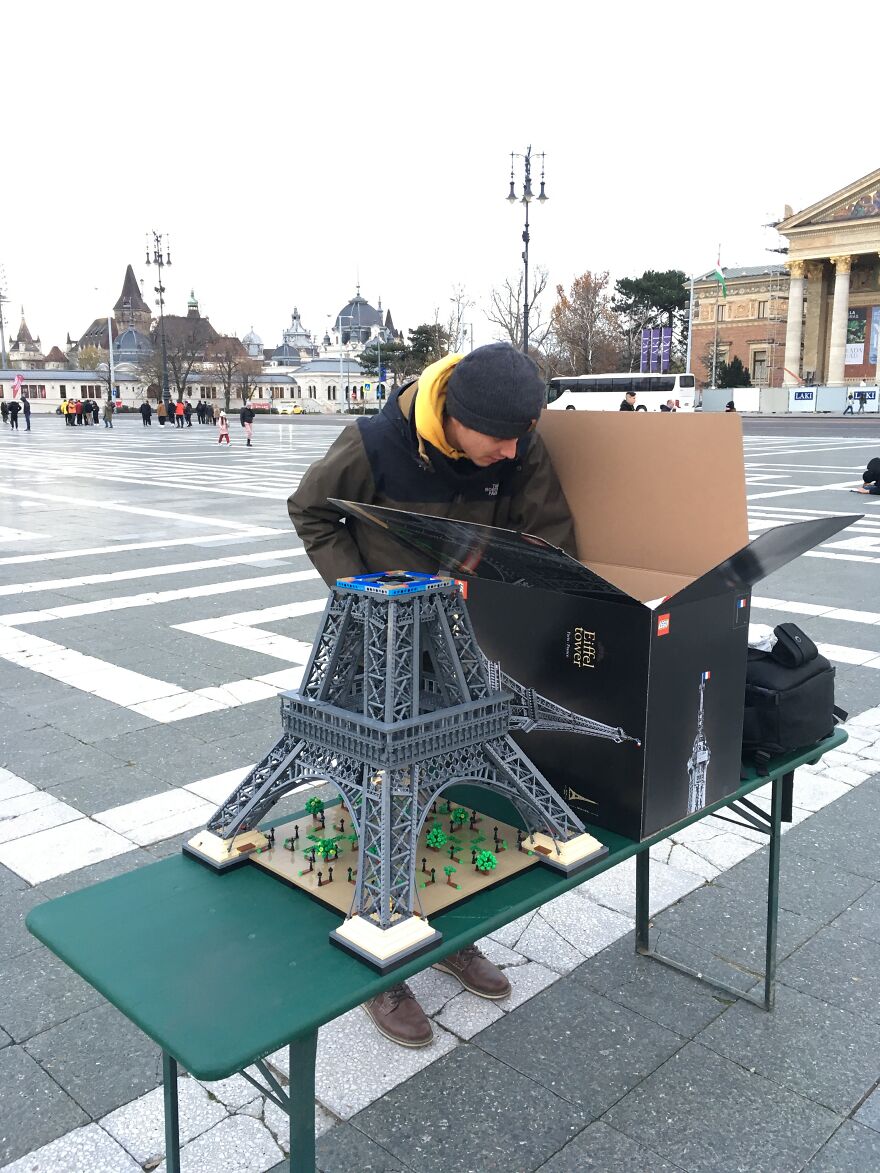 I Photographed The Eiffel Tower In Budapest. The Only Difference Is, My Tower Is Made From LEGO