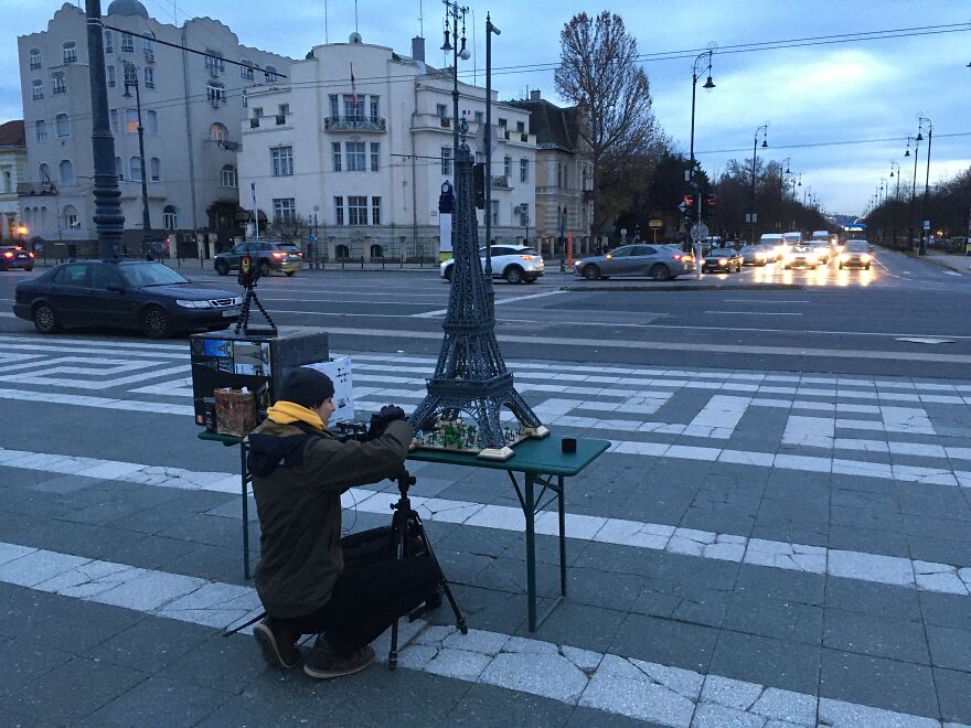 I Photographed The Eiffel Tower In Budapest. The Only Difference Is, My Tower Is Made From LEGO