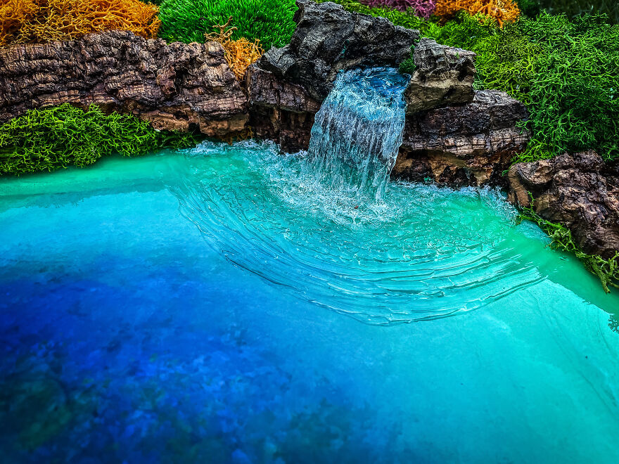 I Made This Artwork With Barks And Preserved Moss. I Made This Artwork With Barks And Preserved Moss.