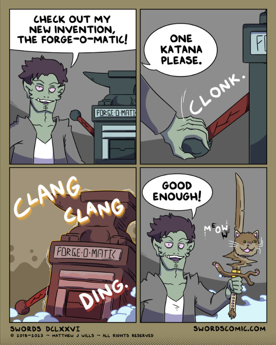 In 2023 My Webcomic All About Swords Turns 5 Years Old